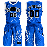 Setelan Olahraga Basket Jersey Celana Pendek Seragam Tim Cetak Sublimasi Bahan Mesh Cepat Kering Bernapas Kain Poliester Logo Kustom