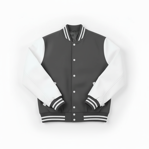 Mens Cotton Blend Outerwear Jacket 350 GSM Regular Fit Varsity Style <b>Button</b> Front Long Sleeve Casual Wear Durable OEM Service - Product Image 4