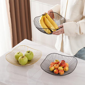 Customized Eco-friendly Handmade Iron Fruit <b>Bread</b> <b>Basket</b> Modern Multi-Size Food Storage Durable Metal Material - Product Image 4