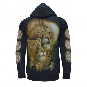 Sudadera con capucha para hombre, con estampado de pantalla de Color negro, personalizada, barata, venta al por mayor - Product Image 5