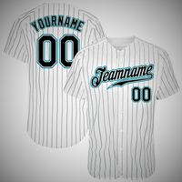 Jersey Baseball Hitam Custom Print Lengan Pendek Anti Lembab Bernapas 100% Poliester Pakaian Olahraga Seragam Tim Nama Dewasa
