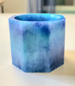Vase de sol en résine Art Déco de luxe - Décoration écologique pour table de salon, chambre à coucher, décoration de table, décoration intérieure - Product Image 5