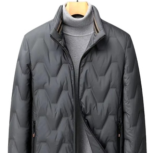 Meilleures ventes de doudoune d'hiver pour hommes, veste en cuir personnalisée, avec décoration en fourrure, service OEM - Product Image 1