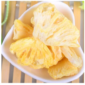 สับปะรดออร์แกนิกแบบชิ้น อบแห้ง เนื้อนุ่ม หวานธรรมชาติ ขนมขบเคี้ยว สมูทตี้ อบขนม พกพาสะดวก บรรจุภัณฑ์สุญญากาศ - Product Image 1