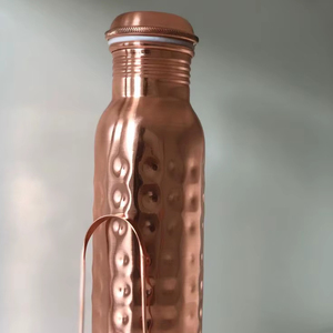 <b>Copper</b> <b>Drinking</b> <b>Bottle</b> Ayurveda Clinic Hydration Drinkware for Natural Therapy Centers Wellness Practitioners - Product Image 1