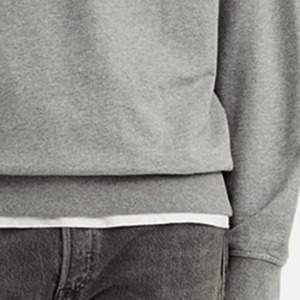 เสื้อสเวตเชิ้ตผู้ชายขายดี ผ้าฝ้ายฟลีซ 100% แขนยาว สวมใส่สบาย คอวี ทรงพอดีตัว ระบายอากาศได้ดี เหมาะสำหรับฤดูหนาว - Product Image 3
