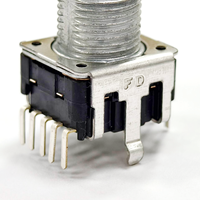 DC12S 24/25mm Encoder LED putar, Multi putaran dengan RGB LED denyut nadi inkremental Output PC Pin terminasi Model 30,000 siklus hidup