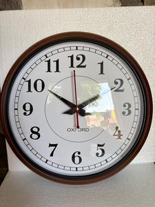 Silent Large Decorative Battery Operated Non Ticking Analog Retro <b>Wall</b> <b>Clock</b> Inch Brown - Product Image 5