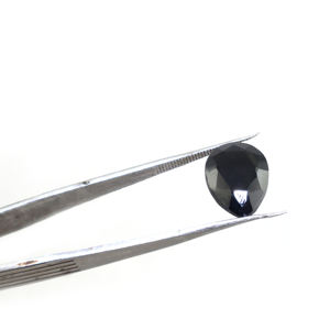 Pierre précieuse Onyx noir en forme de poire 12x16 MM, pierre brute pour la fabrication de bijoux, vente en gros en vrac - Product Image 5