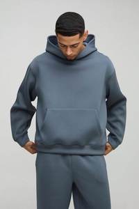 Fabricante Mayorista de Conjuntos Deportivos de Invierno Personalizados, Estilo Urbano, Reflejantes, de Algodón Técnico, para Hombre, Tallas Grandes - Product Image 3