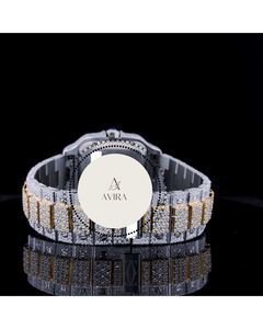 Montre automatique entièrement sertie de diamants Moissanite VVS, testée au 100% avec un testeur de diamants, du fournisseur indien, au prix le plus bas - Product Image 2