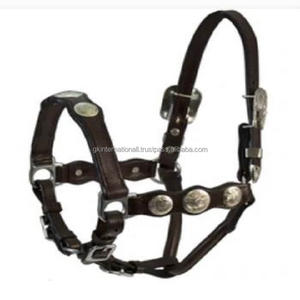 Vareu − licol cheval en cuir, licou rembourré, avec incrustation de strass, couture contrastée, matériel en laiton, vente en gros - Product Image 5