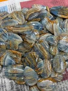 Pierres précieuses en calcite aqua bleue naturelle, polies, en vrac, pour la fabrication de bijoux, fournisseur et exportateur en gros - Product Image 6