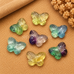 Cuentas de Piedra Preciosa Multiflorita en Forma de Mariposa de 13 mm, Facetadas, para la Fabricación de Joyas, Cuentas Sueltas al por Mayor, Suministros para Manualidades - Product Image 6