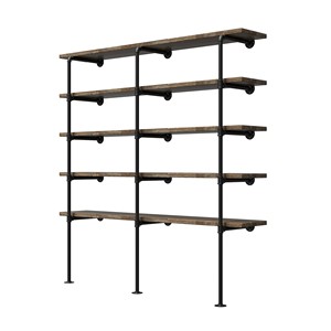 Supports d'étagères industriels en fer forgé Aqdus Saleem AS-IB006 |   Supports rectangulaires robustes pour salon - Vente en gros Inde - Product Image 3