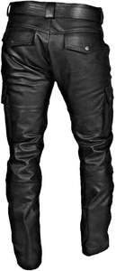 Pantalones para Hombre, Personalizados OEM, Deportivos, de Cuero y Lona, Cintura Media, Rectos, a Rayas, Casuales, Impermeables, con Cintura Elástica - Product Image 3