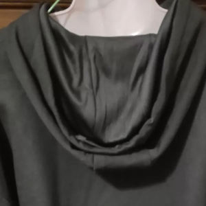 Sudadera con capucha personalizada con pedrería, negra, lisa, de 500 g/m², oversize, de corte holgado, 100% algodón, con cristales de marca - Product Image 6