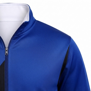 Men <b>Jogger</b> Tracksuit <b>Set</b> Soft Cotton Polyester Material Relaxed Fit Jacket <b>Matching</b> <b>Jogger</b> Pants Elastic Cuffs Comfortable - Product Image 5