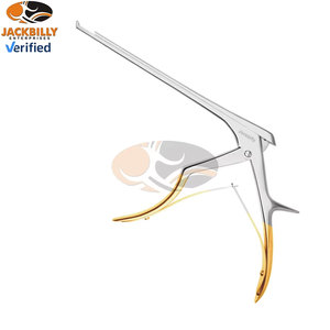 JACKBILLY High Quality Stainless Steel Orthopedic Surgical Rongeur Punch 90 Degree <b>Bite</b> 1mm Precision Thin Foot Plate Love - Product Image 2