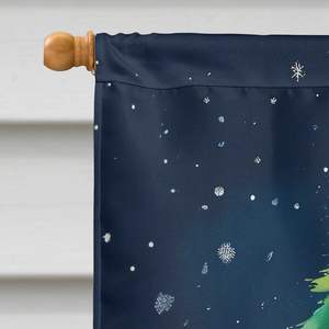 ธงบ้านลายสุนัขพันธุ์บาสเซ็ตโพลีเอสเตอร์หลากสีขนาดใหญ่สำหรับตกแต่งสวนธงประดับสวนในเทศกาลคริสต์มาส - Product Image 3