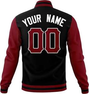 Chaqueta Personalizada Estilo Letterman, Varsity, Béisbol, Bomber, con Cualquier Texto o Logotipo Bordado para Hombre/Mujer/Niño - Product Image 5