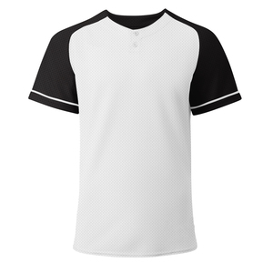 เสื้อเบสบอลแบบแห้งเร็ว ระบายอากาศได้ดี สำหรับกิจกรรมกลางแจ้ง ขายส่ง OEM รับผลิตตามแบบ สกรีนลายแบบซับลิเมชั่น - Product Image 1