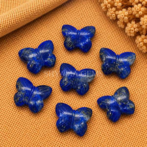 <b>Lapis</b> <b>Lazuli</b> Butterfly Shape 13mm Faceted Gemstone Beads for Jewelry Making Wholesale Loose Stone Beads Craft Supplies - Product Image 3
