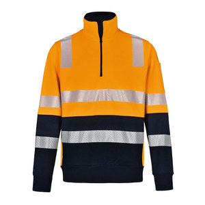 Sweat-shirts à capuche en molleton 100% coton avec logo personnalisé haute visibilité pour homme, vestes de sécurité réfléchissantes haute visibilité - Product Image 1