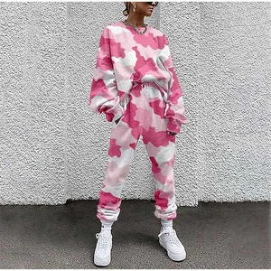 New Style Tie Dye Women's Tracksuit Drawstring Long Sleeve 2 Piece Set High Waist Running Suit 2021 Casual Sets Sweat Suit - Product Image 5