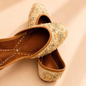 Premium Women Khussa Pumps Handmade Ethnic Pakistani Flats Comfortable Slip On Shoes Factory Wholesale Available <b>For</b> <b>Sale</b> - Product Image 6