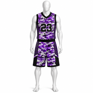 Wholesale <b>Basketball</b> Uniform Custom Sublimation <b>Top</b> Quality Breathable Quick Dry 100 % Polyester <b>Basketball</b> Uniform - Product Image 4
