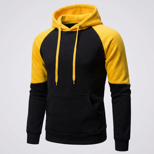 เสื้อฮู้ดแขนราแกลนผ้าฟลีซสำหรับผู้ชาย ผ้าฝ้าย 100% มีกระเป๋า ทรงปกติ เหมาะสำหรับใส่ลำลองในฤดูหนาว - Product Image 1