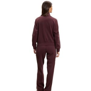 Women's Contrast Piping <b>Track</b> <b>Jacket</b> Stand Collar Full Zip Sports Training <b>Jacket</b> Breathable Activewear Custom Logo Manufacturer - Product Image 2