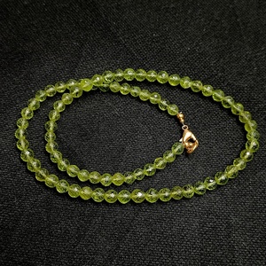 Natural Green Peridot Beads Necklace Genuine Gemstone Peridot Rondelle Beaded <b>Choker</b> Necklace Handmade Jewelry Wholesale Price - Product Image 6