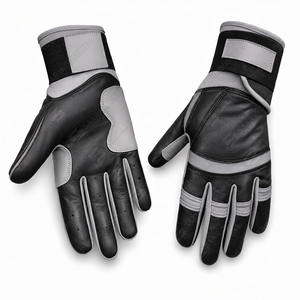 Gants de frappeur de baseball Softball en cuir véritable personnalisés de qualité supérieure nouveau Style manchette longue tailles pour adultes et jeunes gants de frappeur - Product Image 1