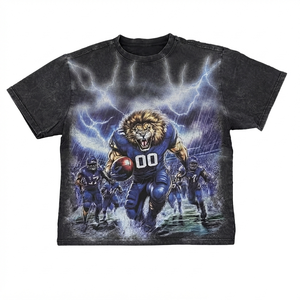 Camiseta personalizada 100% algodón jersey con estampado gráfico, nueva camiseta de manga corta estilo vintage a la moda para unisex, cómoda para el verano. - Product Image 1