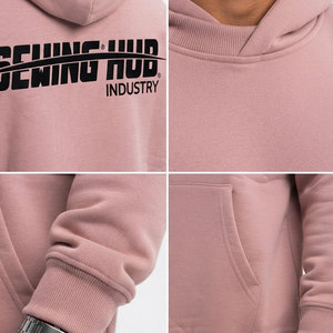 OEM Service Custom Logo Men Pullover Cotton <b>Fleece</b> <b>Hoodie</b> Warm Winter Streetwear Raglan Sleeves Kangaroo Pocket Oversize <b>Hoodie</b> - Product Image 6