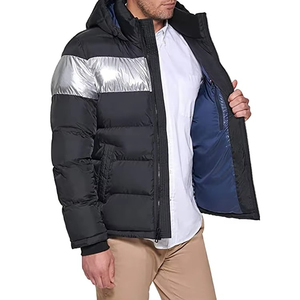 Chaqueta Acolchada Ligera Térmica para Hombre, Resistente al Agua y al Viento, con Cuello Alto y Cierre, para Invierno y Actividades al Aire Libre - Product Image 2