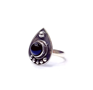 Handcrafted Black Onyx <b>925</b> <b>Silver</b> <b>Ring</b> Oxidized Finish Jewelry Designer Collection For Wedding Party & Anniversary - Product Image 2