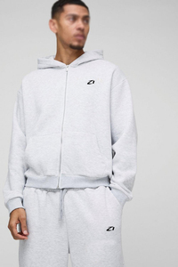 Ensemble de survêtement deux pièces en polaire épais pour homme, avec sweat à capuche et pantalon de jogging, coupe oversize, logo personnalisé, vente en gros, approvisionnement mondial - Product Image 3