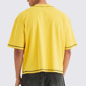 เสื้อยืดทรงบ็อกซี่น้ำหนักเบา ระบายอากาศได้ดี สำหรับผู้ชาย ผ้าฝ้าย 100% แห้งเร็ว พิมพ์ลายซิลค์สกรีนตามสั่ง สไตล์สตรีทแวร์ปรับแต่งได้ - Product Image 6