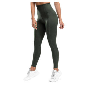 Leggings sans couture taille haute pour femme, anti-transpiration, extensibles, pour entraînement, gym et fitness, effet ventre plat - Product Image 2