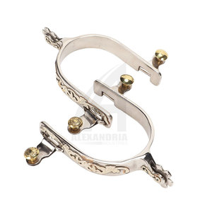 Espuelas de acero inoxidable para montar a caballo, espuelas de vaquero occidental, otros equipos ecuestres, precio al por mayor de Alexandria Industries - Product Image 3