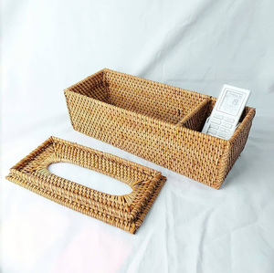 Cajas de mimbre para pañuelos, soporte de cubierta, precio barato, con logotipo personalizado, marca privada, caja de papel ecológica - Product Image 3