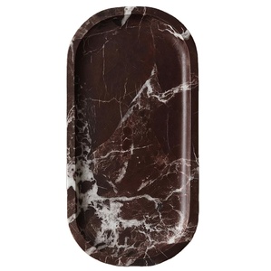 Luxury <b>oval</b> Natural Marble red lavento new Multipurpose Tray <b>Oval</b> Rectangular Round Serving Tray Premium Home Decor <b>Coffee</b> <b>Table</b> - Product Image 1