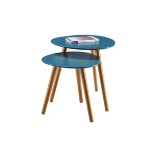 Table basse ronde minimaliste meilleure vente de meubles en bois massif aux prix de gros d'Indonésie - Product Image 6