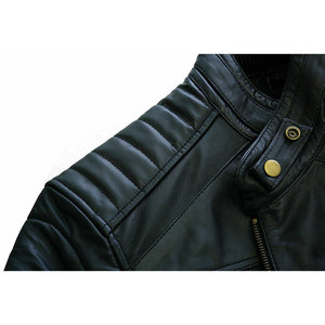 Biker Vintage Black Distressed Classic Leather Jacket Custom Tailored Vintage Style Leather Jacket Boys Winter jacket for <b>men</b> - Product Image 1