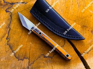 Fixed Blade Stainless Steel Straight Back <b>Knife</b> Premium Razor Sharp Wood <b>Handle</b> Neck <b>Knife</b> 6 Inches Best Price Wholesale OEM/ODM - Product Image 6