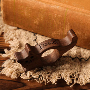 Finger <b>Ring</b> Reader Support Book Finger Holder Wooden - Product Image 1