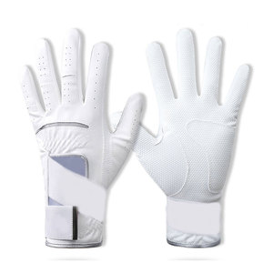 Dernier modèle de gants de golf blancs souples pour droitiers et gauchers, confortables, respirants, en cuir de qualité supérieure avec grip antidérapant. - Product Image 1